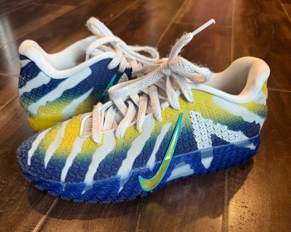 Nike Ja 3 Murray State Basketball Shoes Blue Yellow